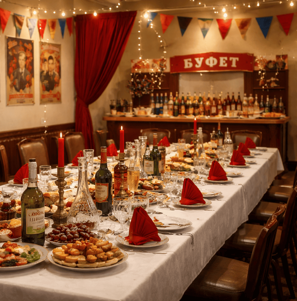 Банкет в стиле СССР