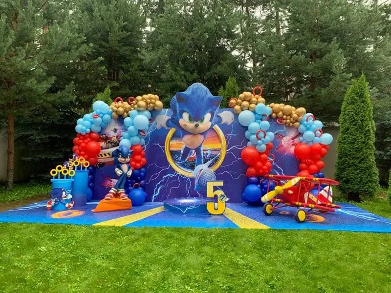 Оформление шарами на природе